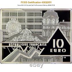 France 2021 10 La Persistance de la Mémoire-Dali, DCAM PCGS PR 70+COA Top Pop<br/>	 
   <br/>La Persistance de la Mémoire-Dali, France 2021 10, DCAM PCGS PR 70+COA Top Pop