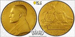 France, Banque, Médaille en argent massif de grande valeur 1910, Banque de Lyon, PCGS SP66, Meilleur exemplaire connu
