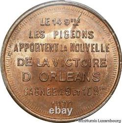 M7643 TOP POP 10 Centimes Ballon Défait Quartier Général de Napoléon III Paris 1870 PCGS MS65 <br/>


<br/>(Note: 'Centimes' should be spelled with an accent on the first 'e' in French, as 'centimes.')