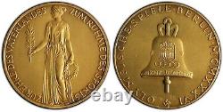 Médaille 1936. PCGS SP64 Allemagne. Olimpiade-Berlin! Commerce Reich. Rare Top Pop.