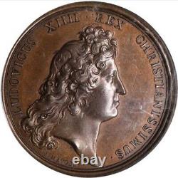 Médaille de la Conquête de St. Christopher Betts-42 (1666) / PCGS MS-65 BN Top Pop