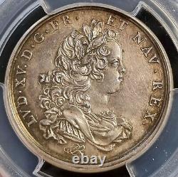Médaille en argent de 1719 de la France, Restrike Divo-26, bordure Cornucopia, PCGS SP62 TOP POP