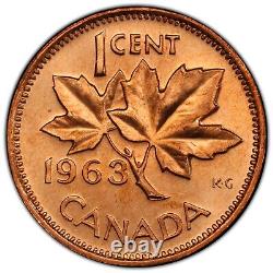 Meilleure Pop 1963 Canada Cent PCGS MS66RD