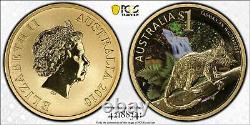 Pièce de 1 $ de 2010-P de la nature sauvage de Tasmanie, évaluée PCGS MS69, Top Pop 2/0 #8341.