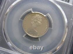 Pièce de monnaie de preuve de cinq cents de 1966 PCGS PR69 DCAM Top POP Queen Elizabeth 5 Cent Cert