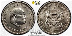 Sierra Leone 10 Cents 1984 Collection de la Monnaie de Kings Norton PCGS SP68 TOP POP
